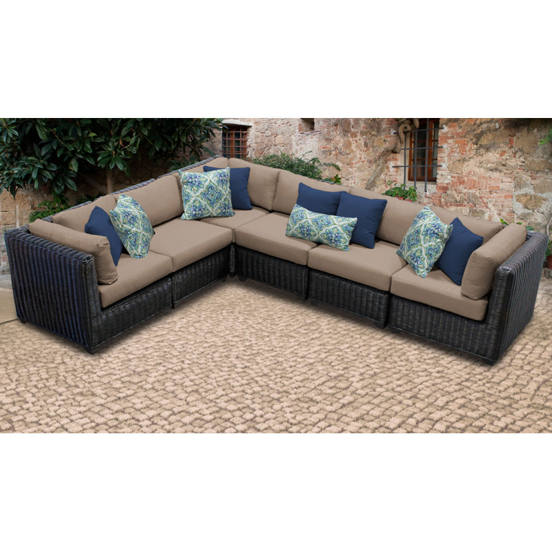 Sol 72 Outdoor™ Fairfield 124'' Wide Outdoor Patio Sectional with